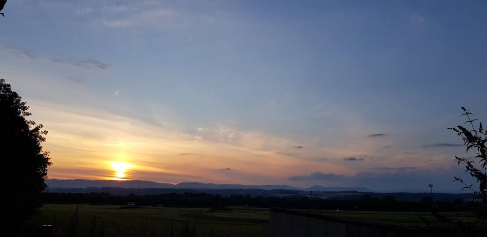 A beautiful sunset over the Golf Range
