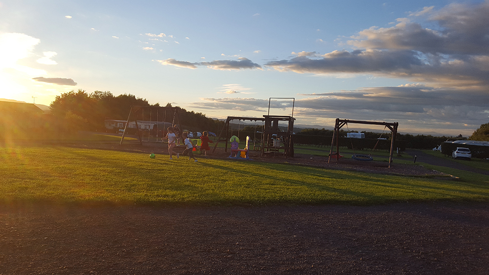 Sunset on the park